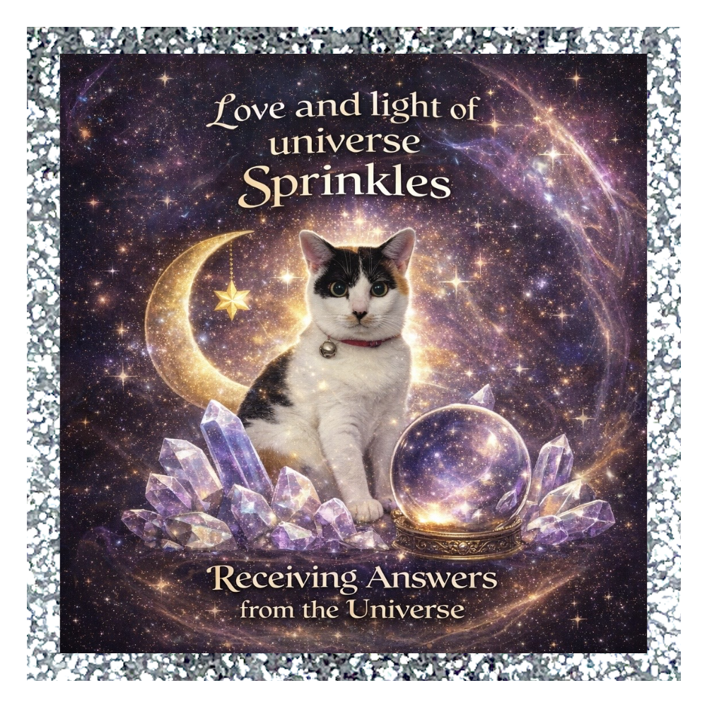 宇宙猫スプの守護シール5cm×5cm