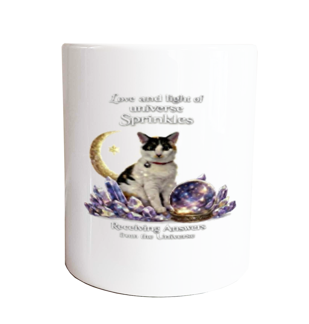 宇宙猫スプの守護マグカップ シンプル