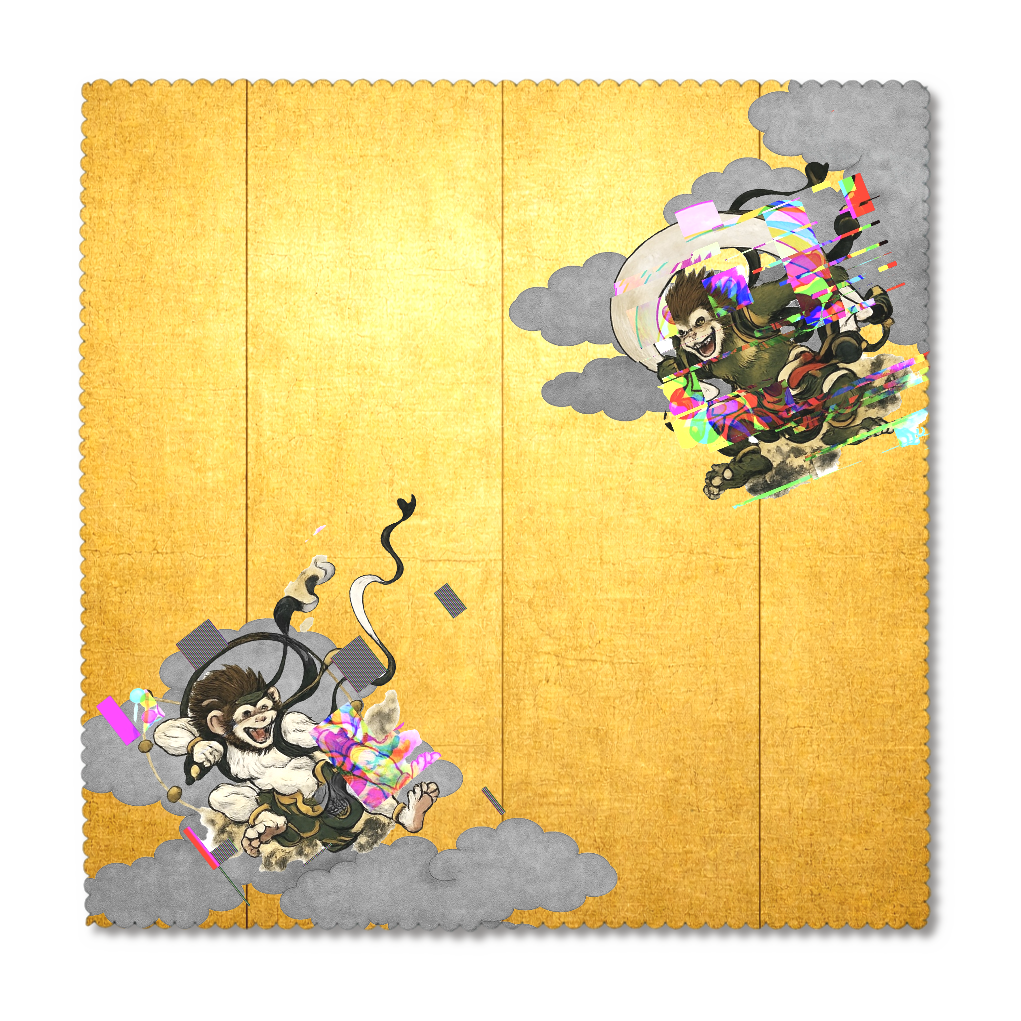 風神雷神図屏風×申年