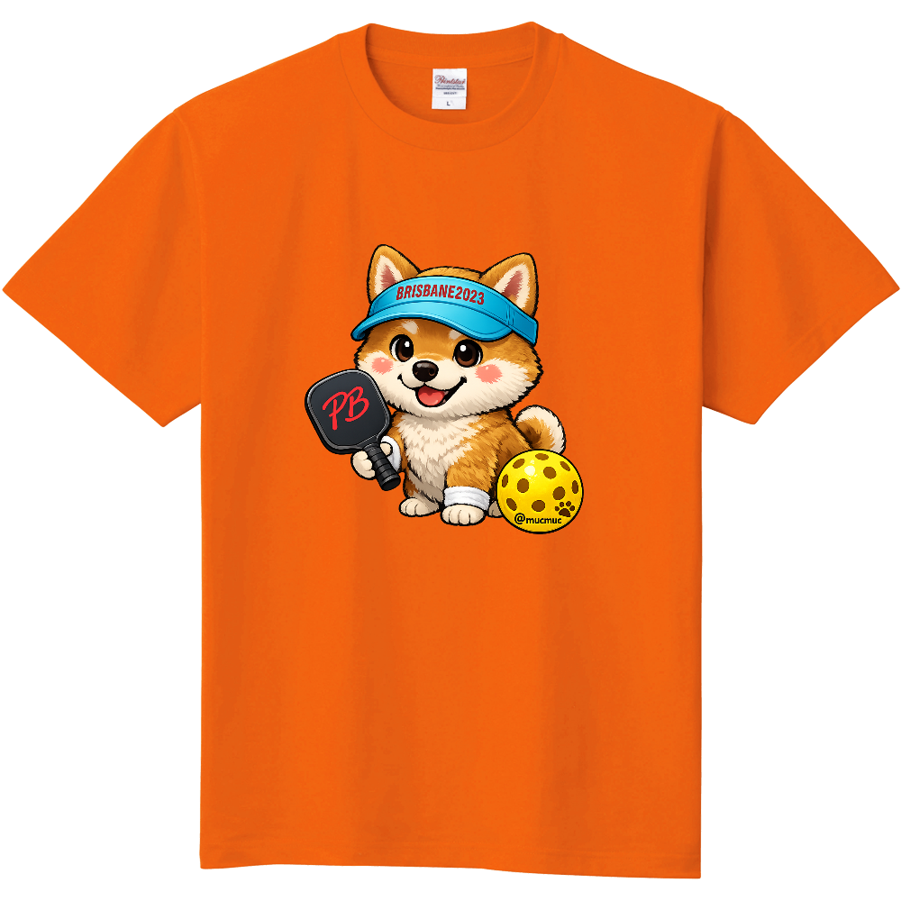 定番Tシャツ PickleBall&まめ柴