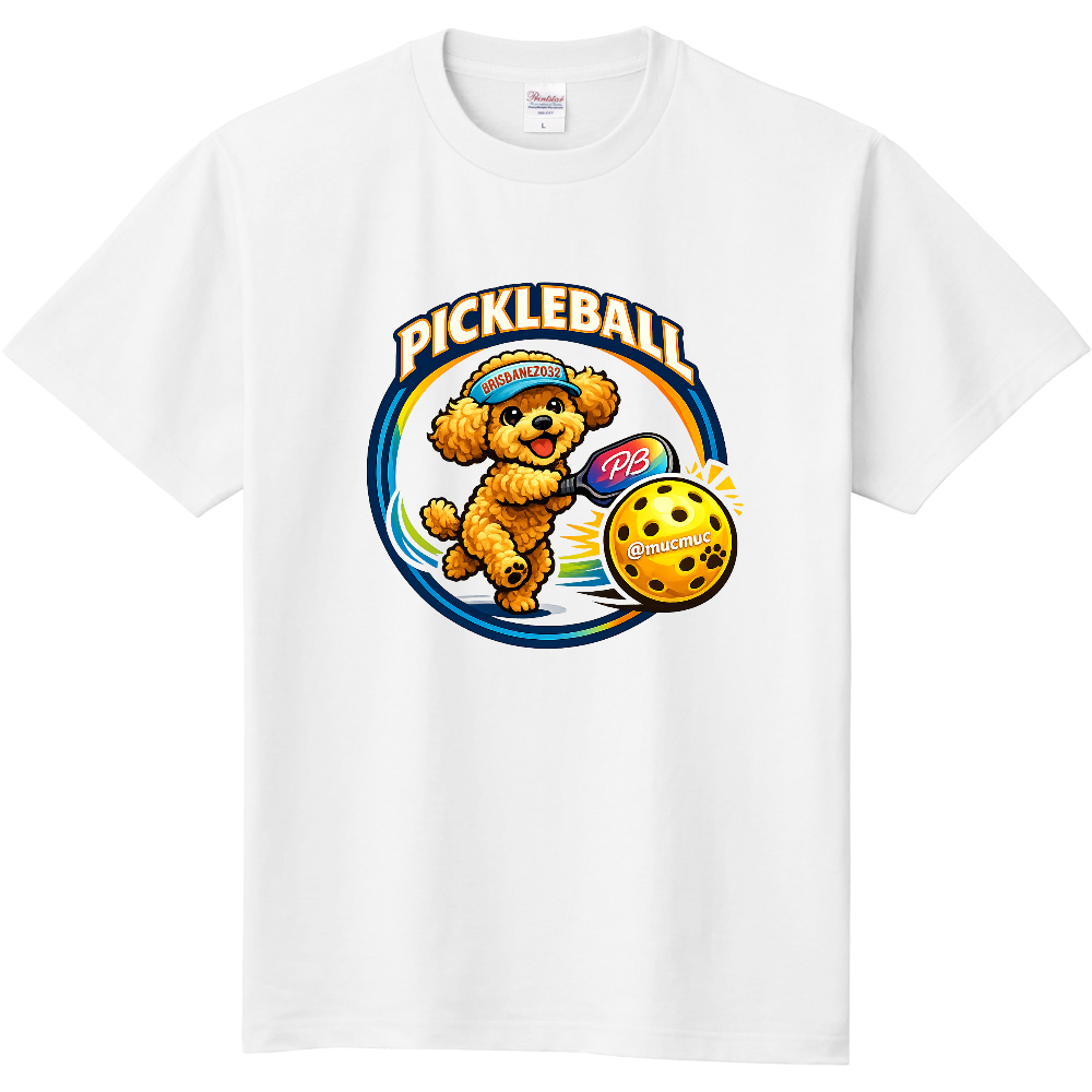 定番Ｔシャツ  PickleBall＆ToyPoodle 　