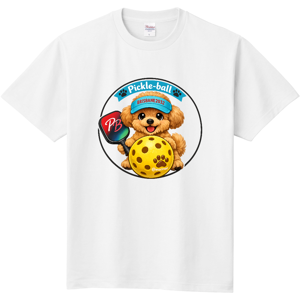 定番Ｔシャツ  PickleBall＆ToyPoodle Ⅵ