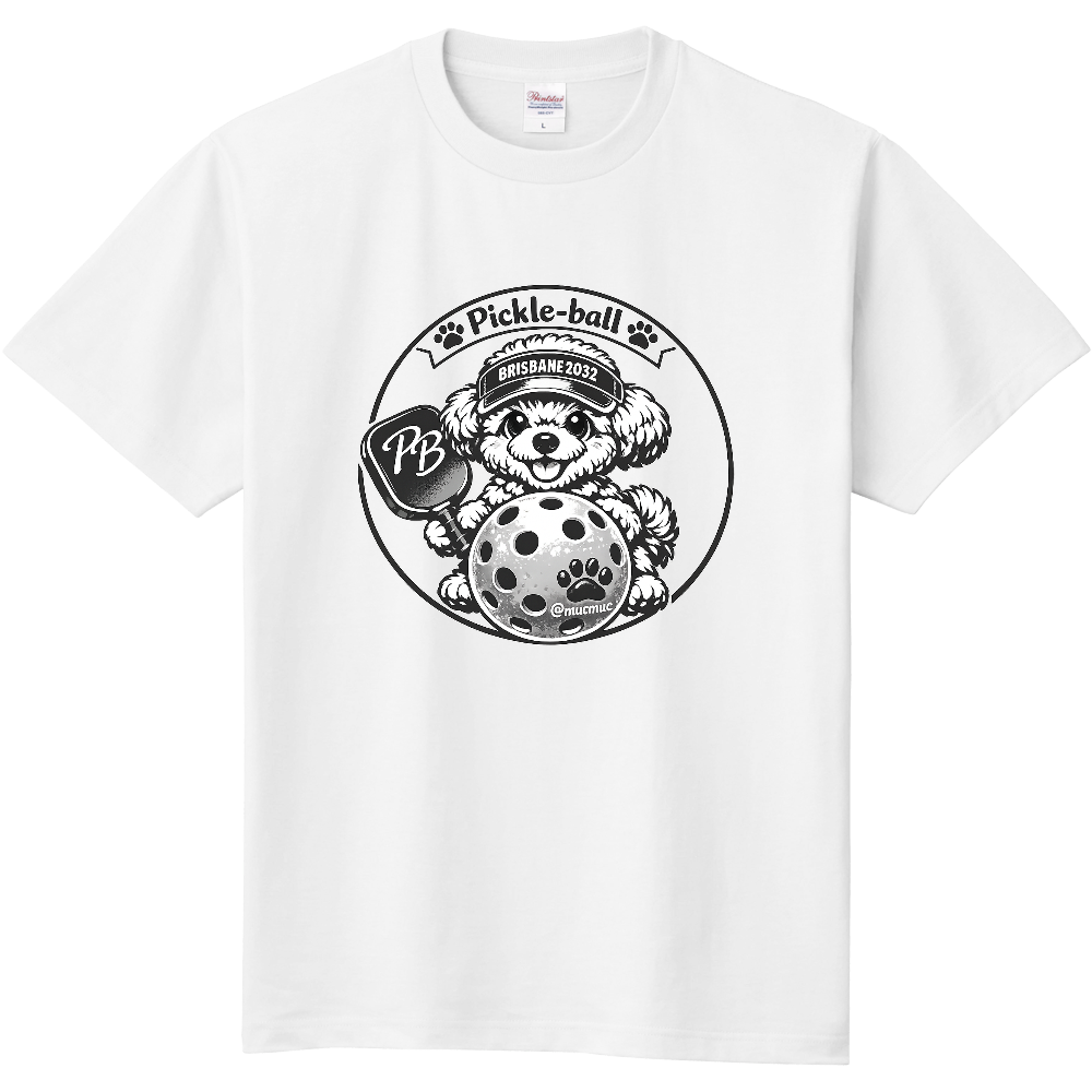 定番Ｔシャツ  PickleBall＆ToyPoodle Ⅵ（単一色）