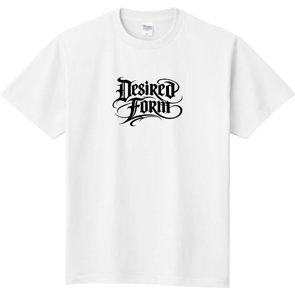 Desired Form ロゴ白t