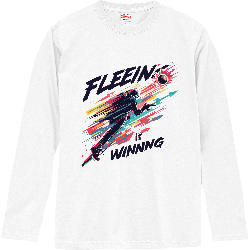 [ロングTシャツ] Fleeing is winning.