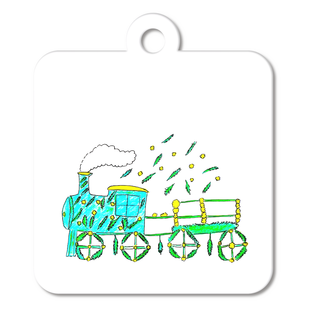 ミモザの汽車に乗って　キーホルダー