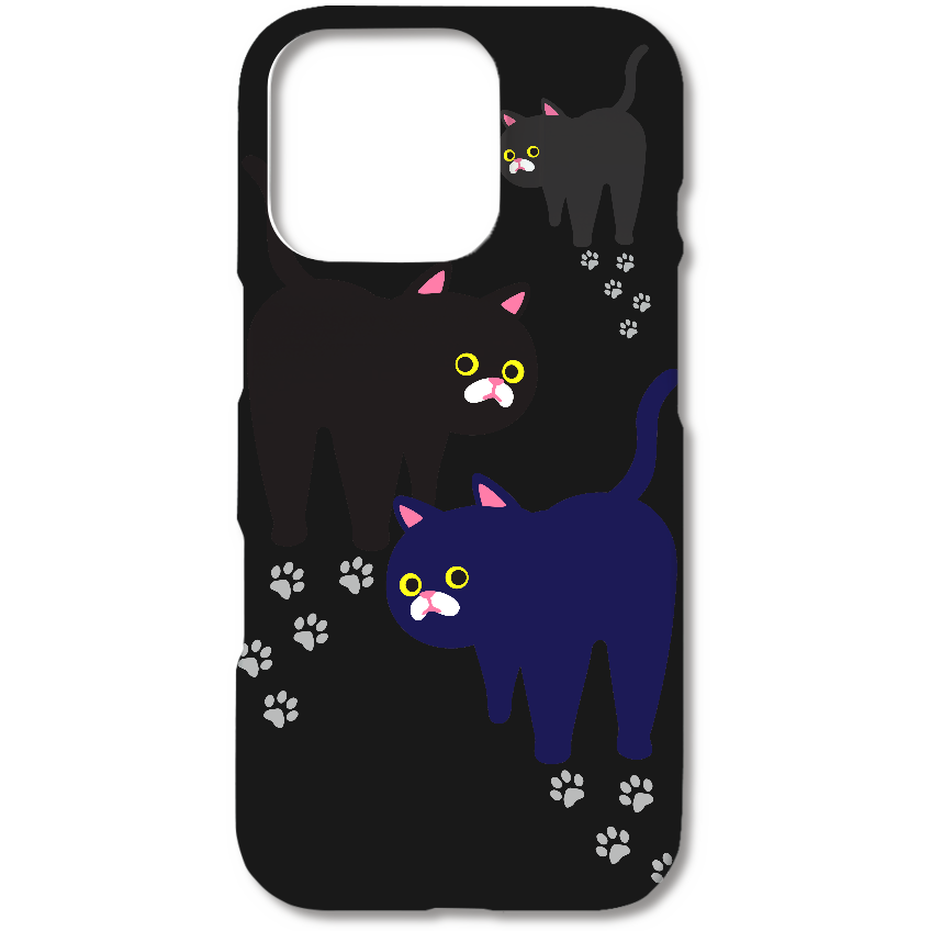 L002 『ねこ』 3D真空昇華印刷 ツヤあり(コート)