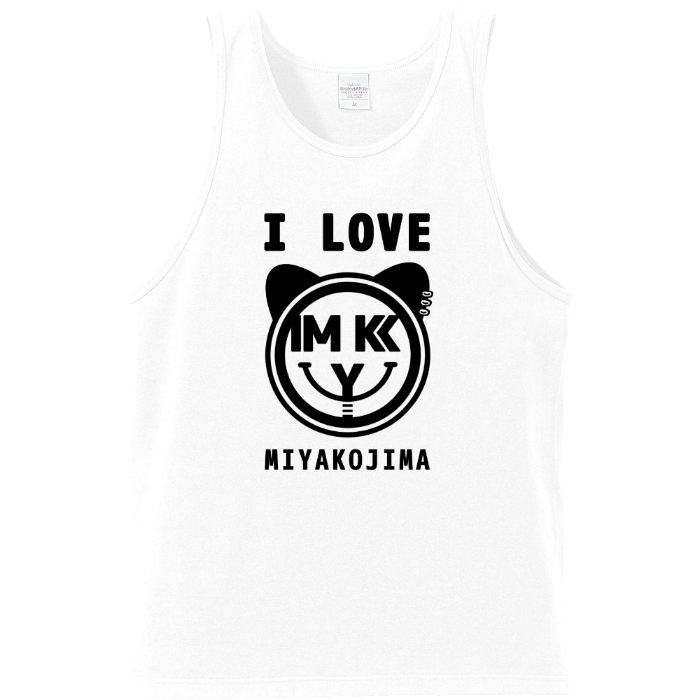 アイラブ宮古島タンクトップ黒