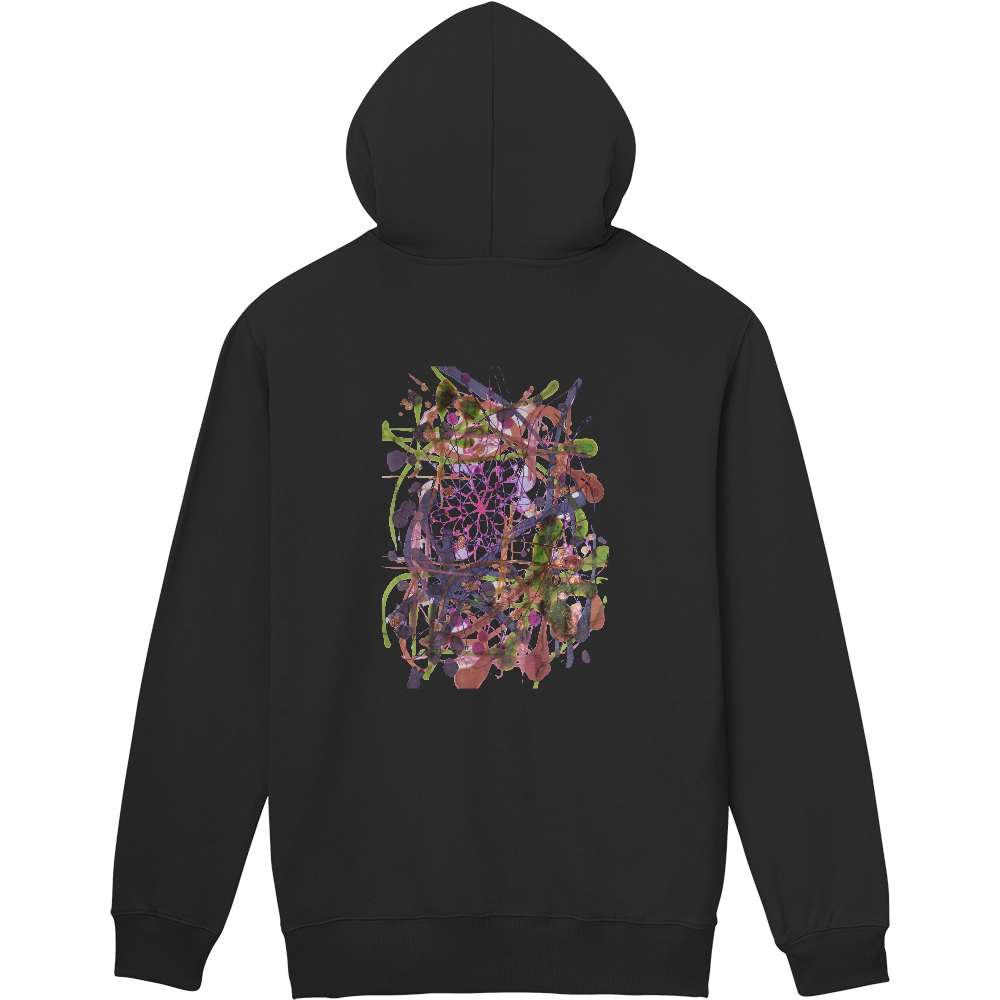 アルコールインク軽量ジップアップパーカー