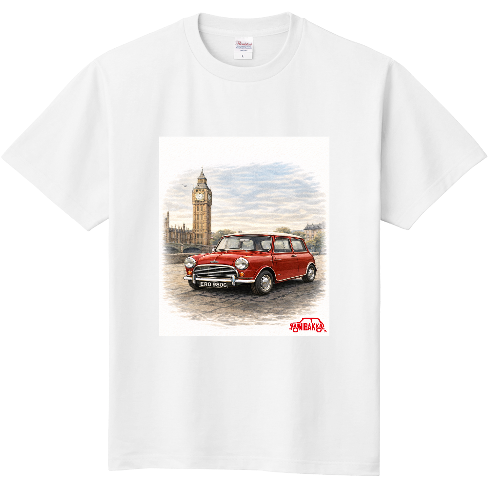 MINIBAKKA定番Ｔシャツ  ローバーミニ　レッド