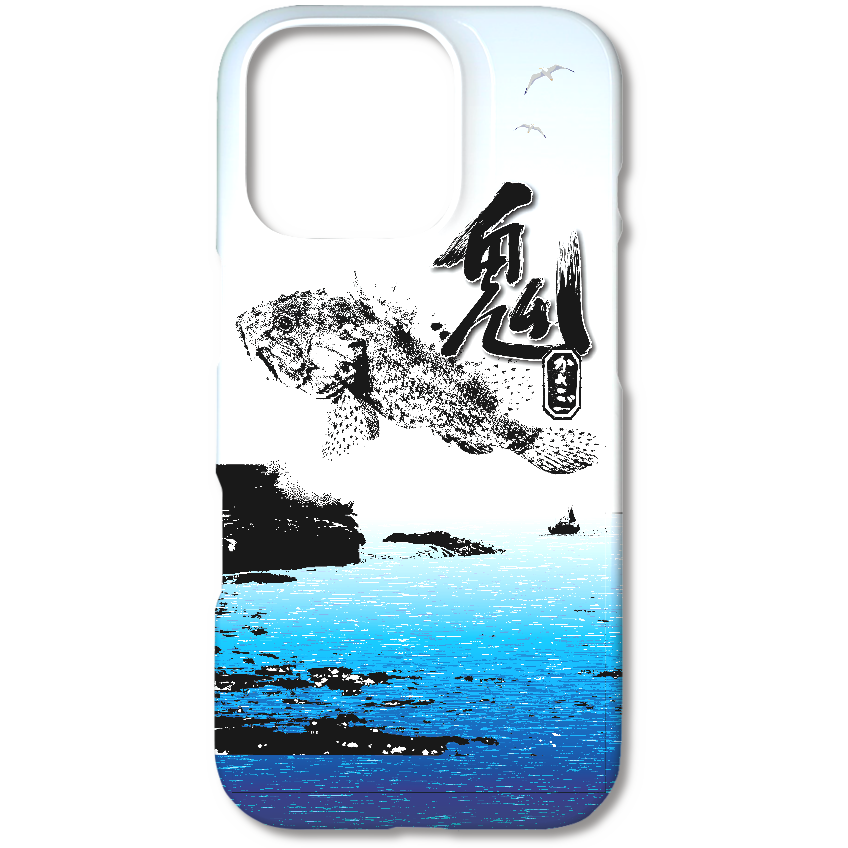 R010　釣り『鬼』 ３D真空昇華印刷　ツヤあり（コート）