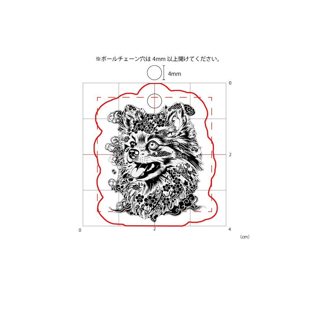 ししまる和風デザイン - 掌(てのひら)の和モダン アクキー