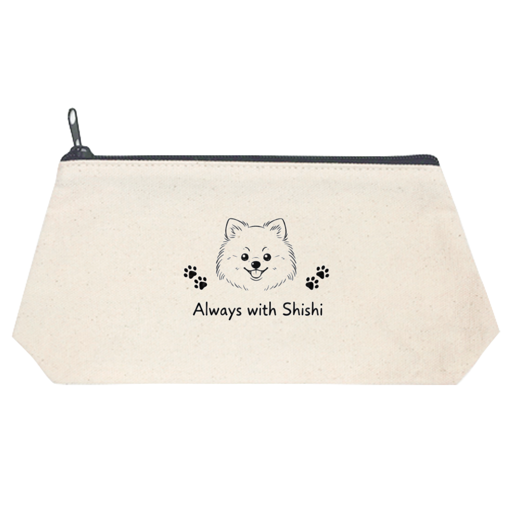 ししまる・スマイルキャンバスポーチ(Always with Shishi)
