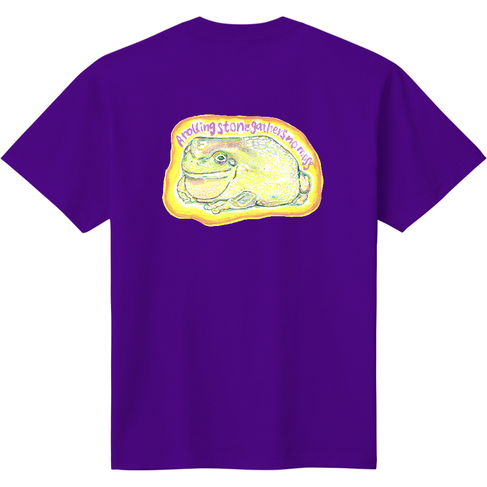 FLOG Tee 1 "A rolling stone gathers no moss"