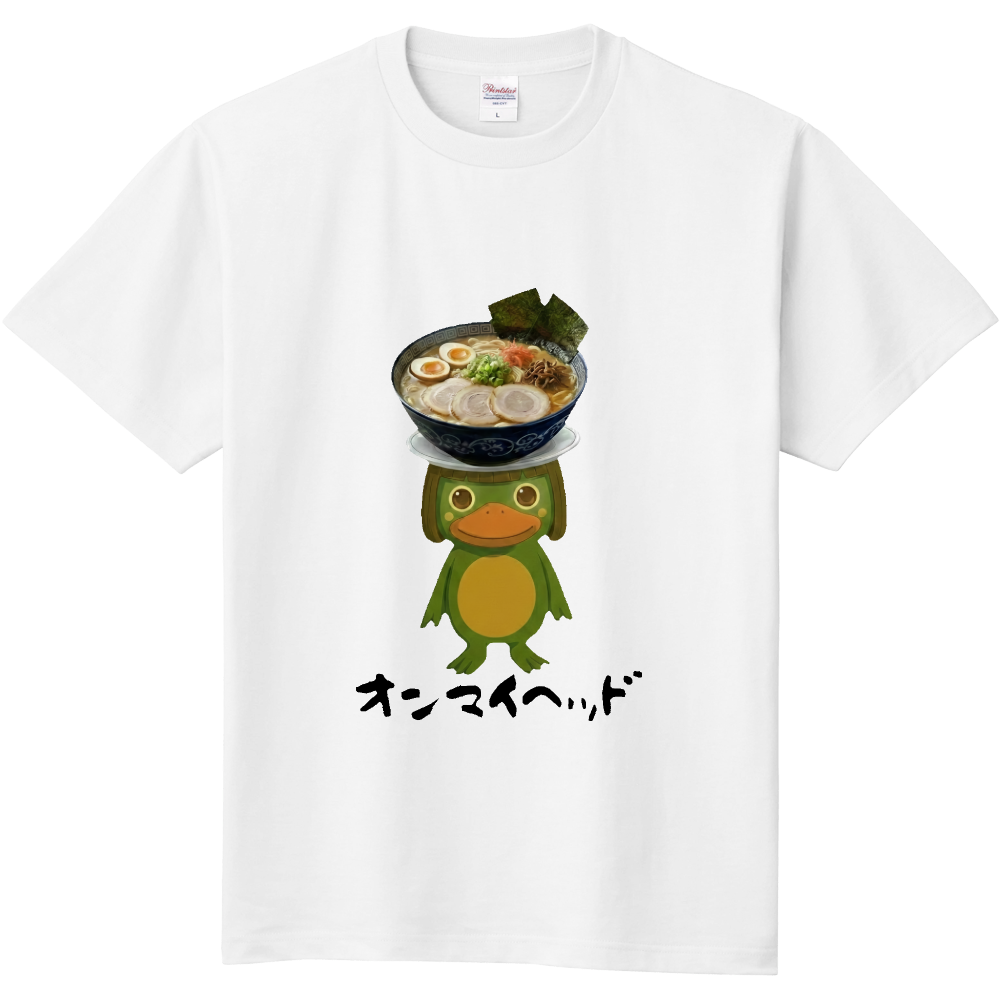 ​On My Head T-shirt - RAMEN Kappa - (オンマイヘッドTシャツ ラーメンかっぱ) 【日本国内送料無料】