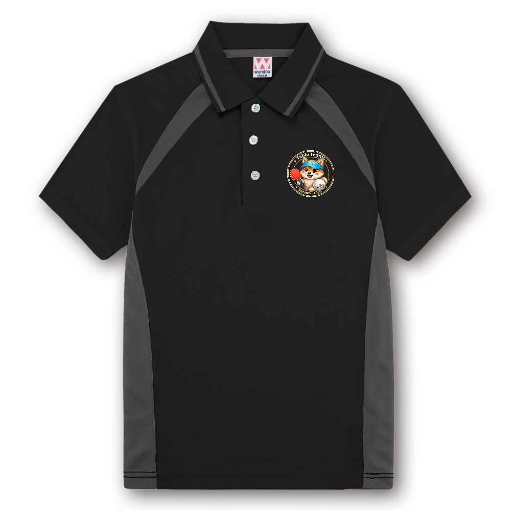 ベーシックテニスシャツ  卓球＆豆しば