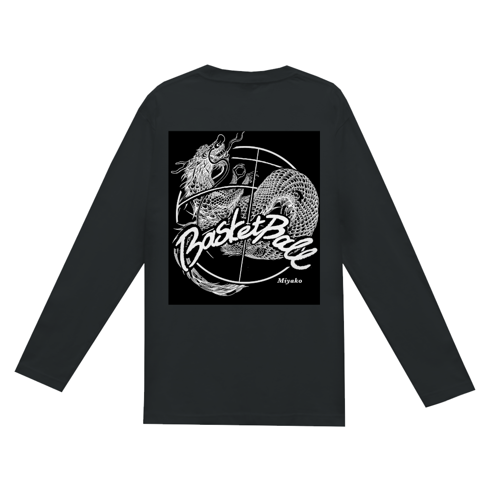 バスケットボール長袖tシャツmiyako