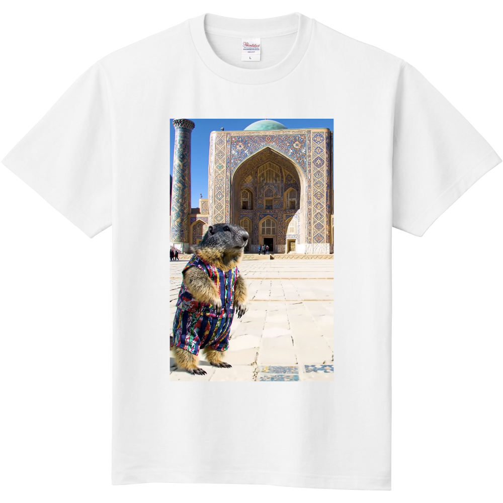 かわいいマーモットのTシャツ