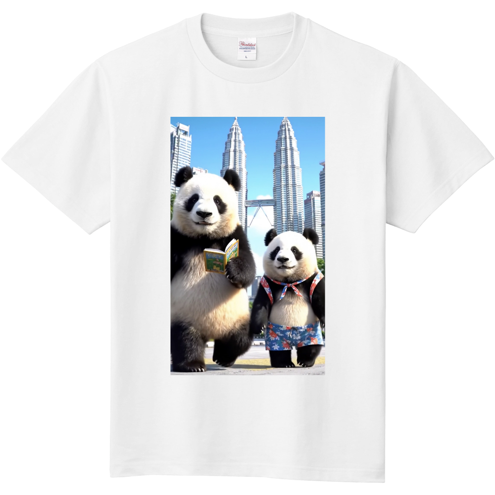 かわいいパンダのTシャツ