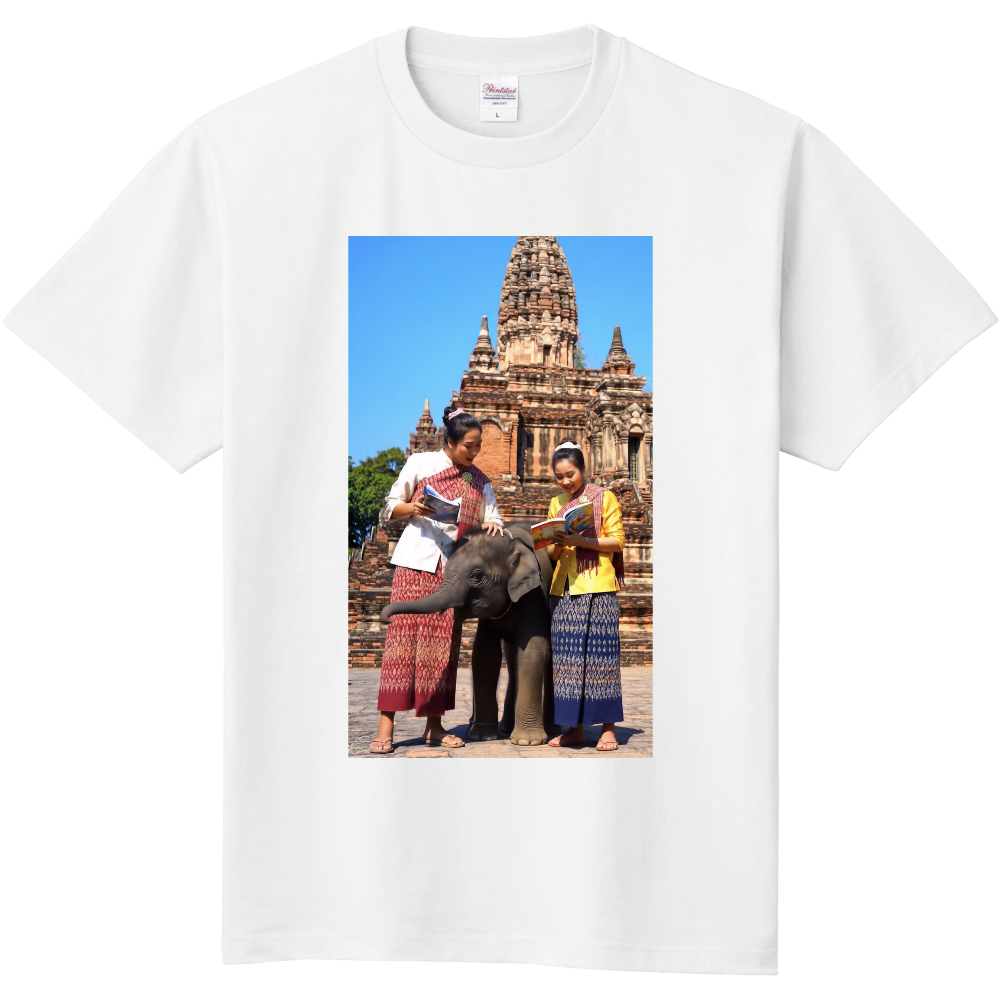 かわいいゾウのTシャツ