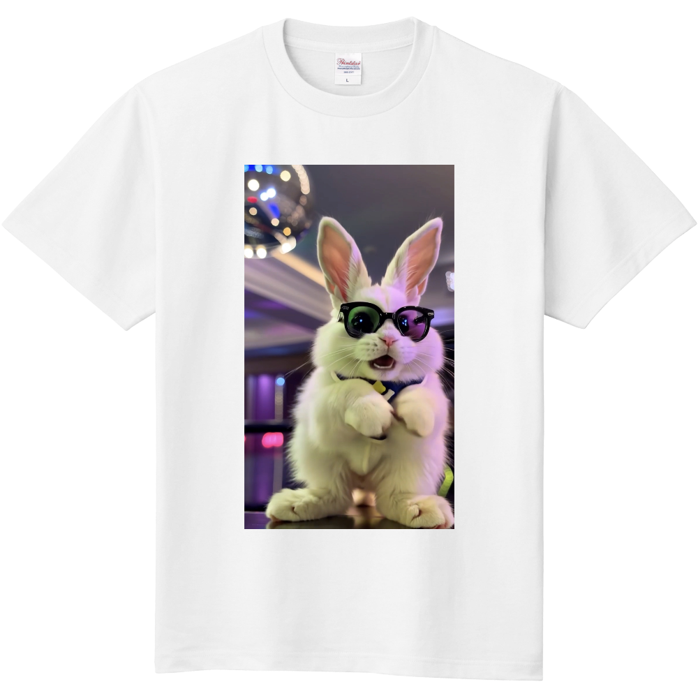 かわいいうさぎのTシャツ