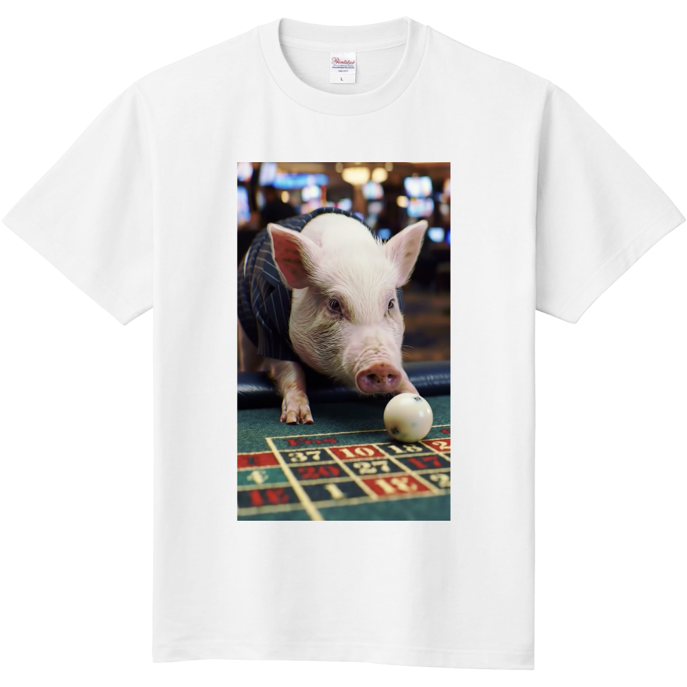 かわいいブタのTシャツ