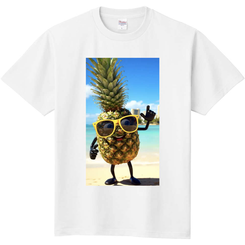 かわいいパイナップルのTシャツ
