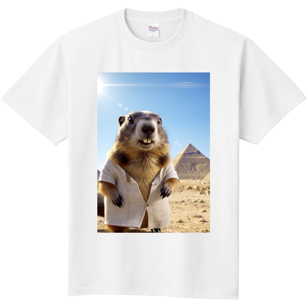 かわいいマーモットのTシャツ