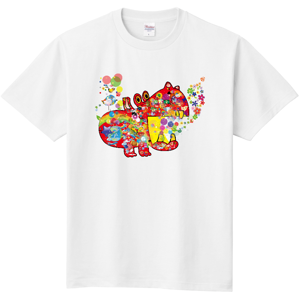 A026　ポップ『かば』 定番Ｔシャツ｜PrintStar