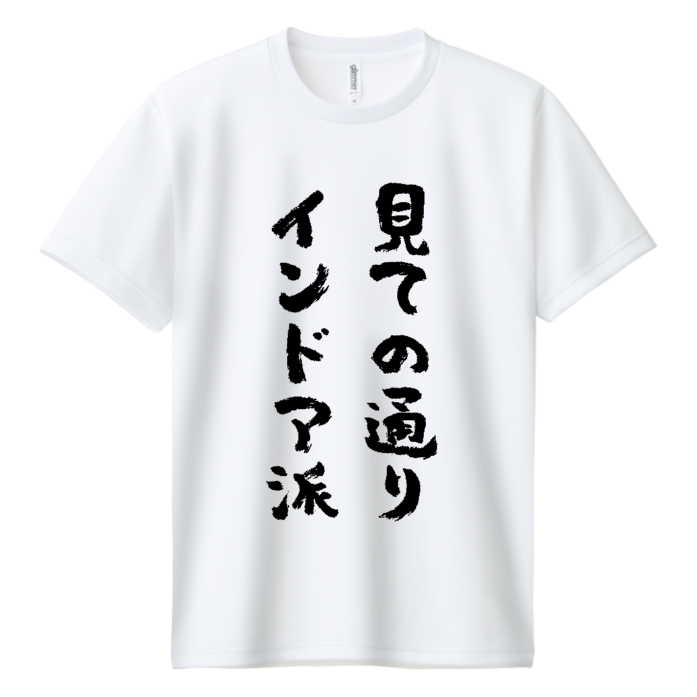 見ての通りインドア派 Tシャツ 面白い 筆文字 ゆるい ネタ メンズ レディース