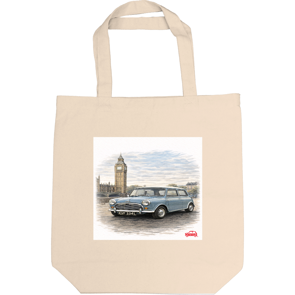 MINIBAKKAトートバック　ミニ　ブルー