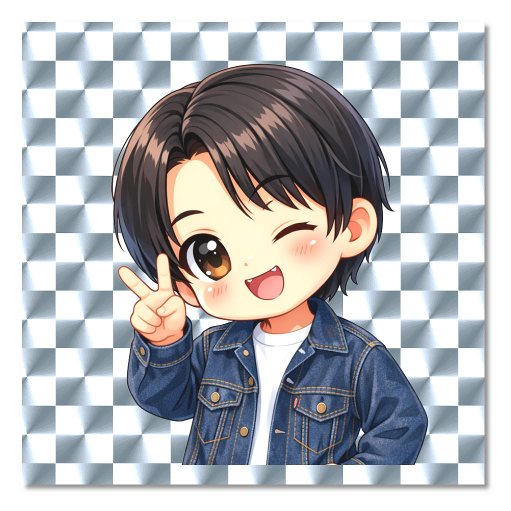 アニメになっちゃった～？！？可愛いですか～？(シール)