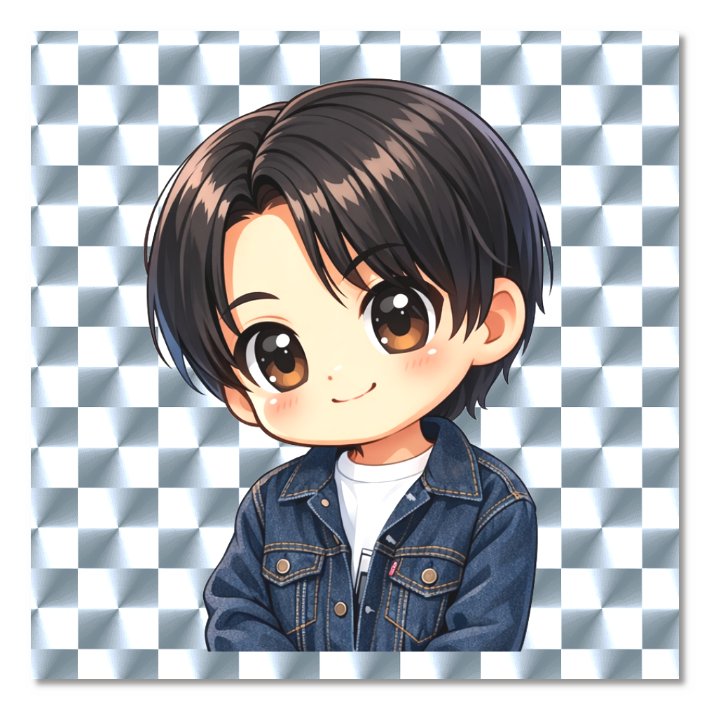 アニメになっちゃった～？！？バシッと決めれた？(シール)