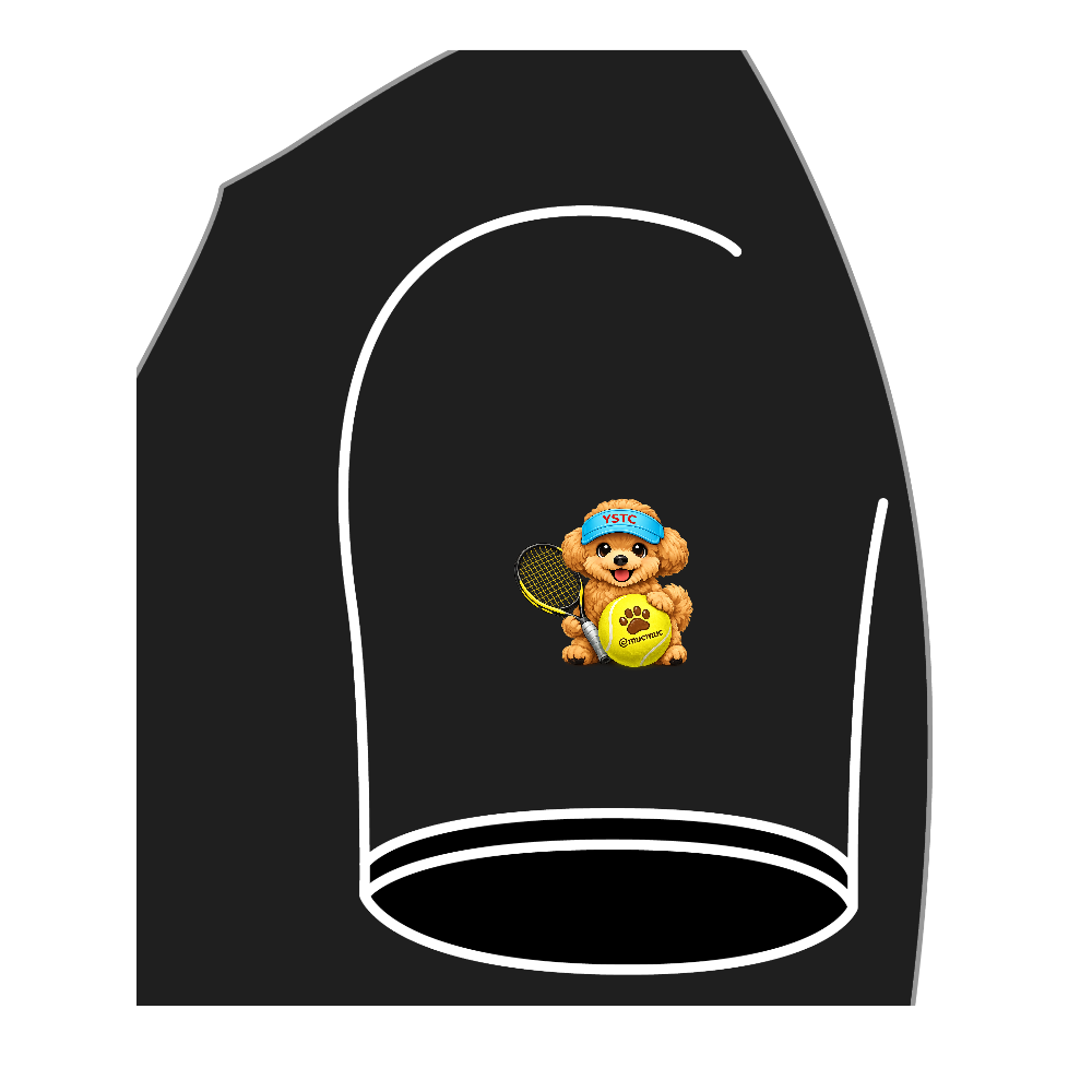 ベーシックテニスシャツ  Tennis&Toypoodle　左袖