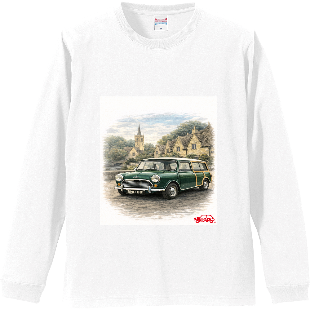 MINIBAKKAリブ付ロングスリーブＴシャツ  ローバーミニ　トラベラー