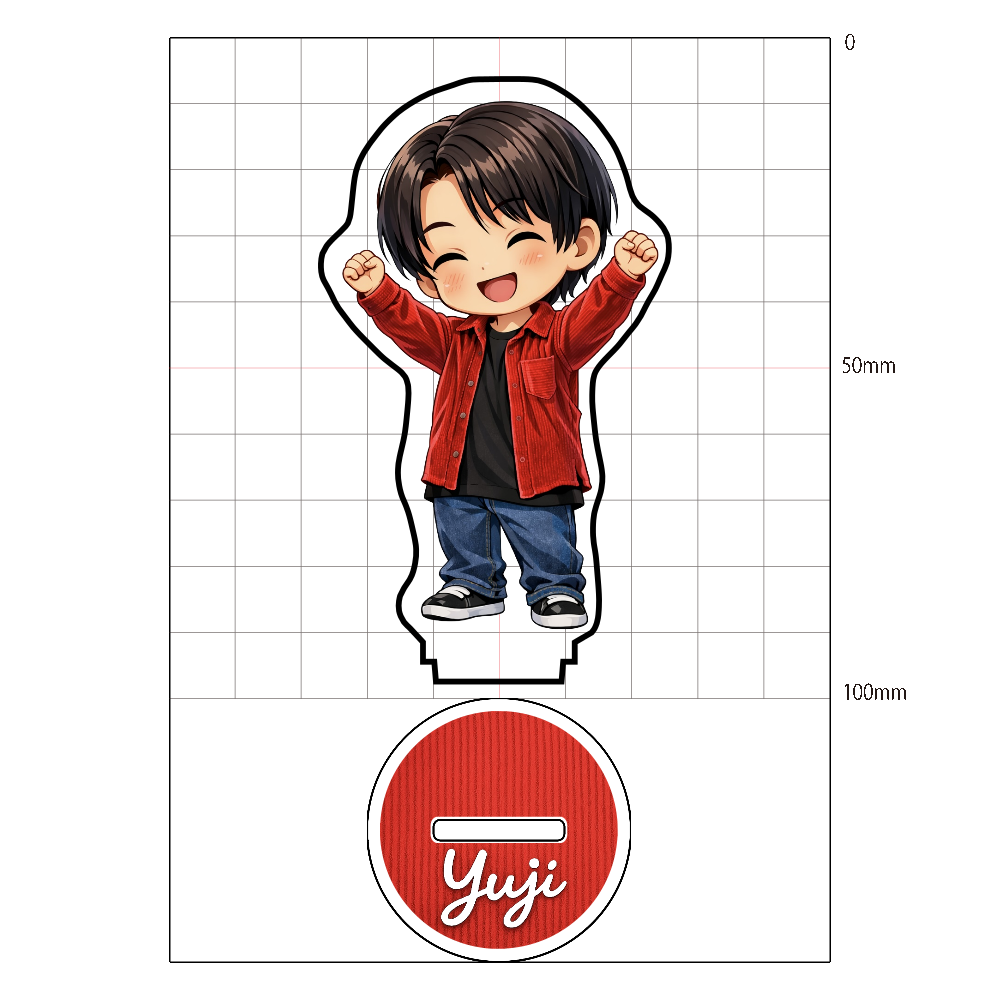  今ハッピーだよ～！まったりやってきます！（マスコットアクスタ）