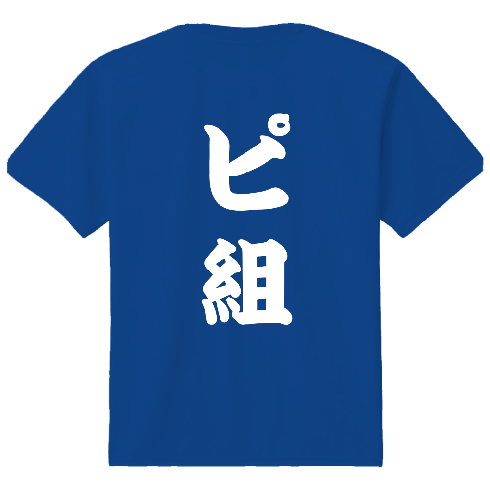 (背中)「ピ組」ピックルボール ドライTシャツ(色違いイメージ)