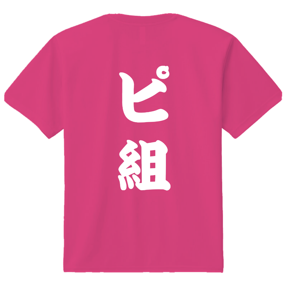 (背面)「ピ組」ドライTシャツ(色違いイメージ)