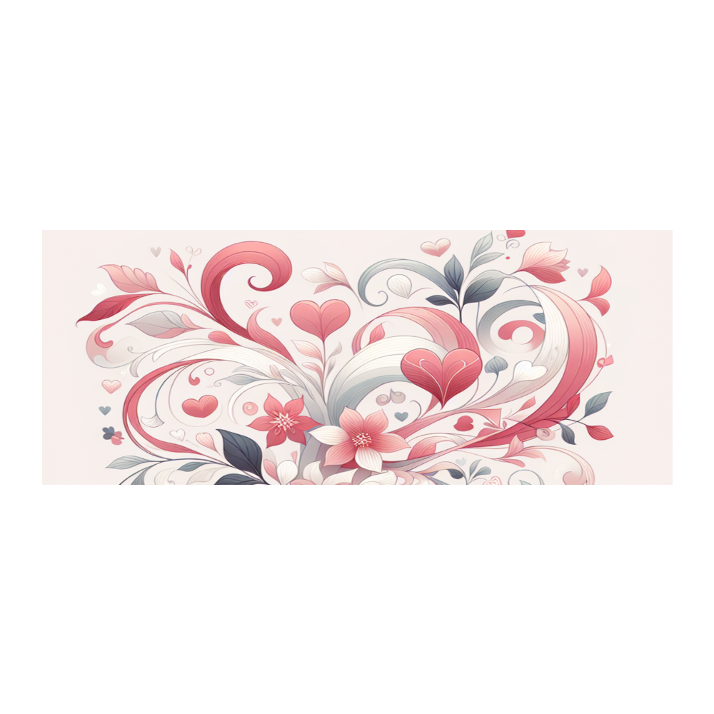 ハート柄タオル