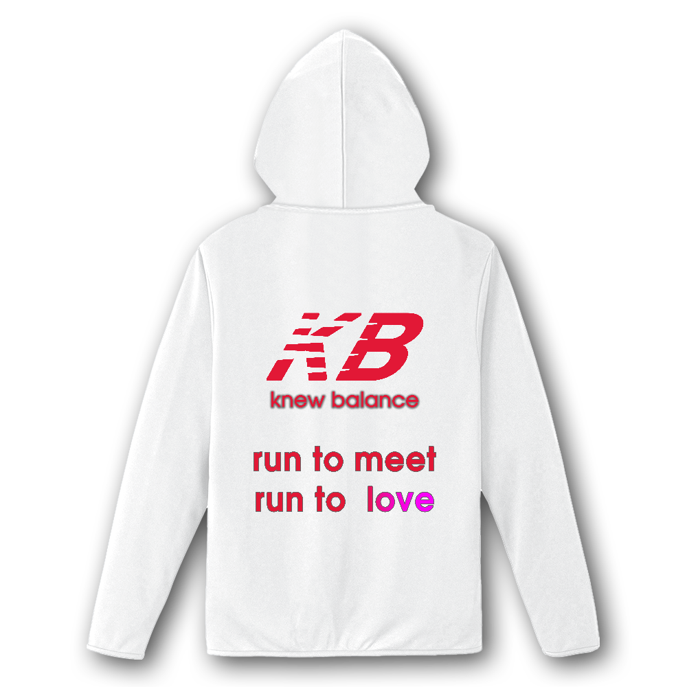 ニューバランス風パーカー　＜レッド＞