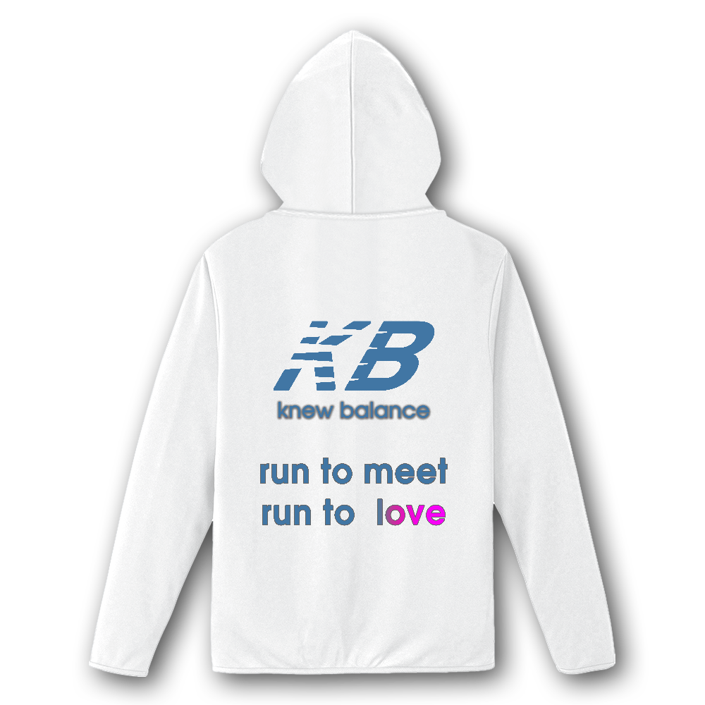 ニューバランス風パーカー　＜ブルー＞