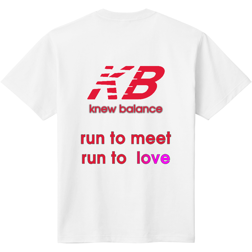 ニューバランス風Ｔシャツ　＜レッド＞