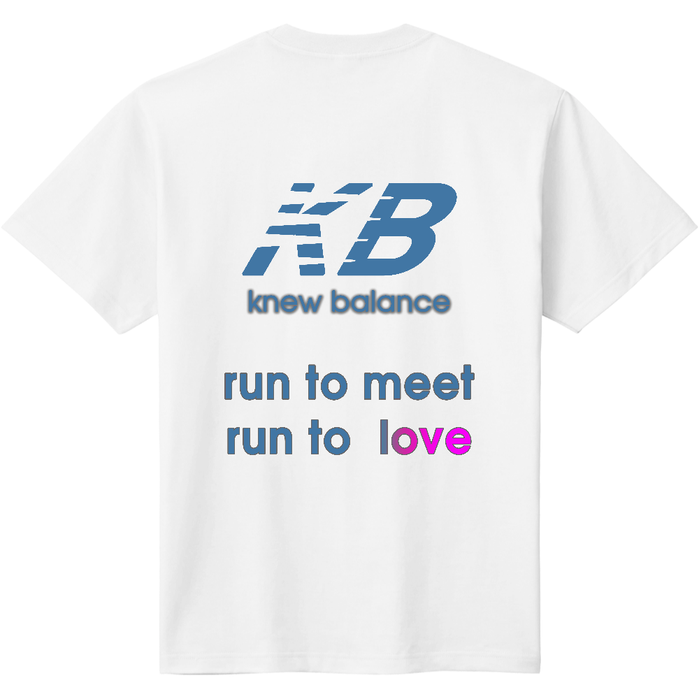 ニューバランス風Ｔシャツ　＜ブルー＞