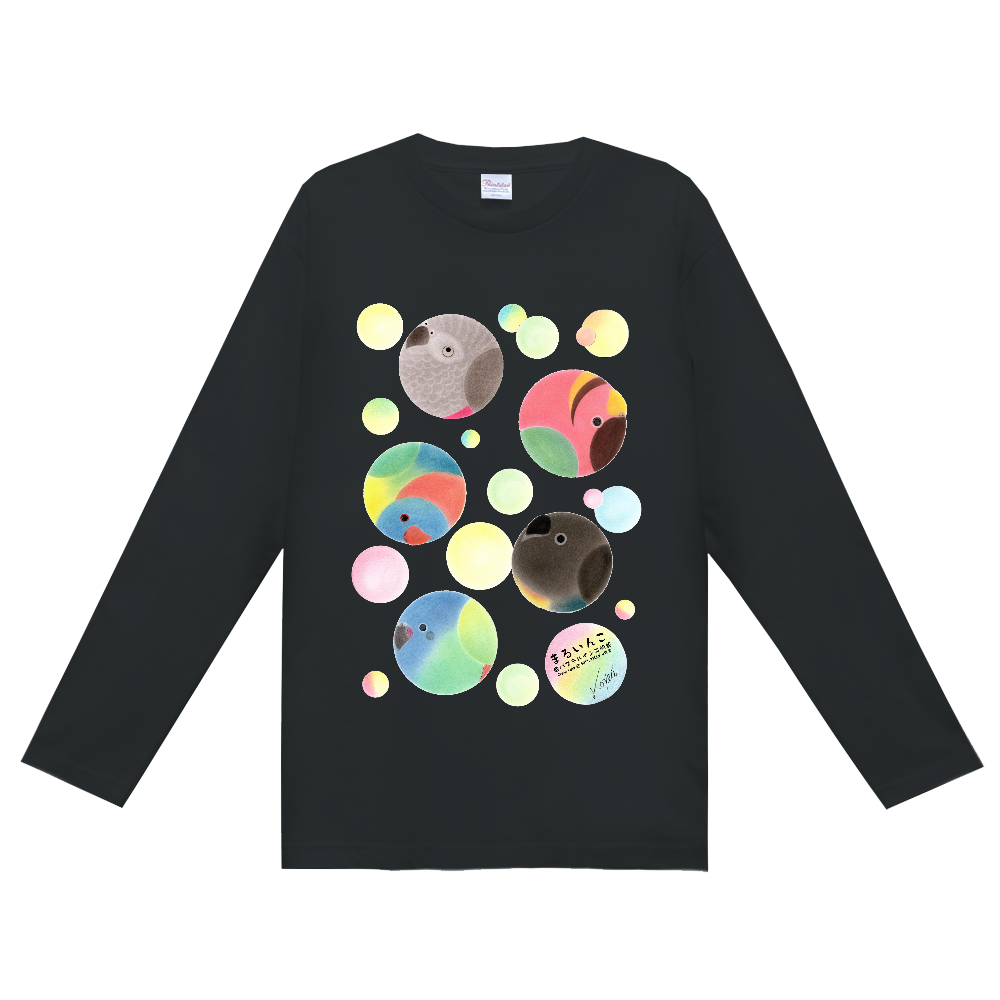 まるいんこＴシャツ（色鳥どり組）