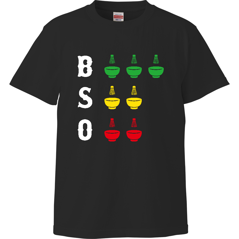 野球カウントボード・お茶点てポーズ・パロディー 和風デザイン