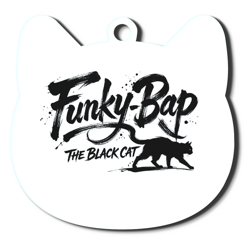 FunkyBap The Black Catキーホルダー(4cm)