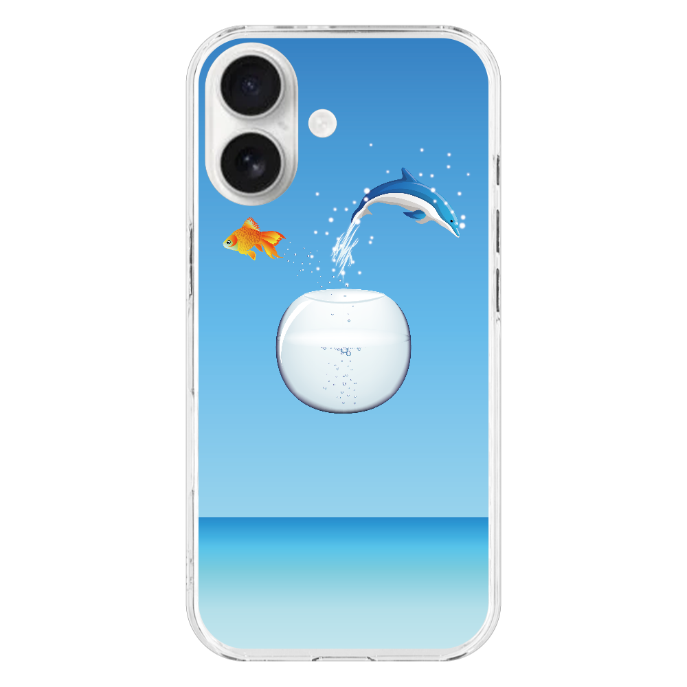 M047 ポップ『surreal-07』 iPhone17 (透明)(ハードケース)|PLATA