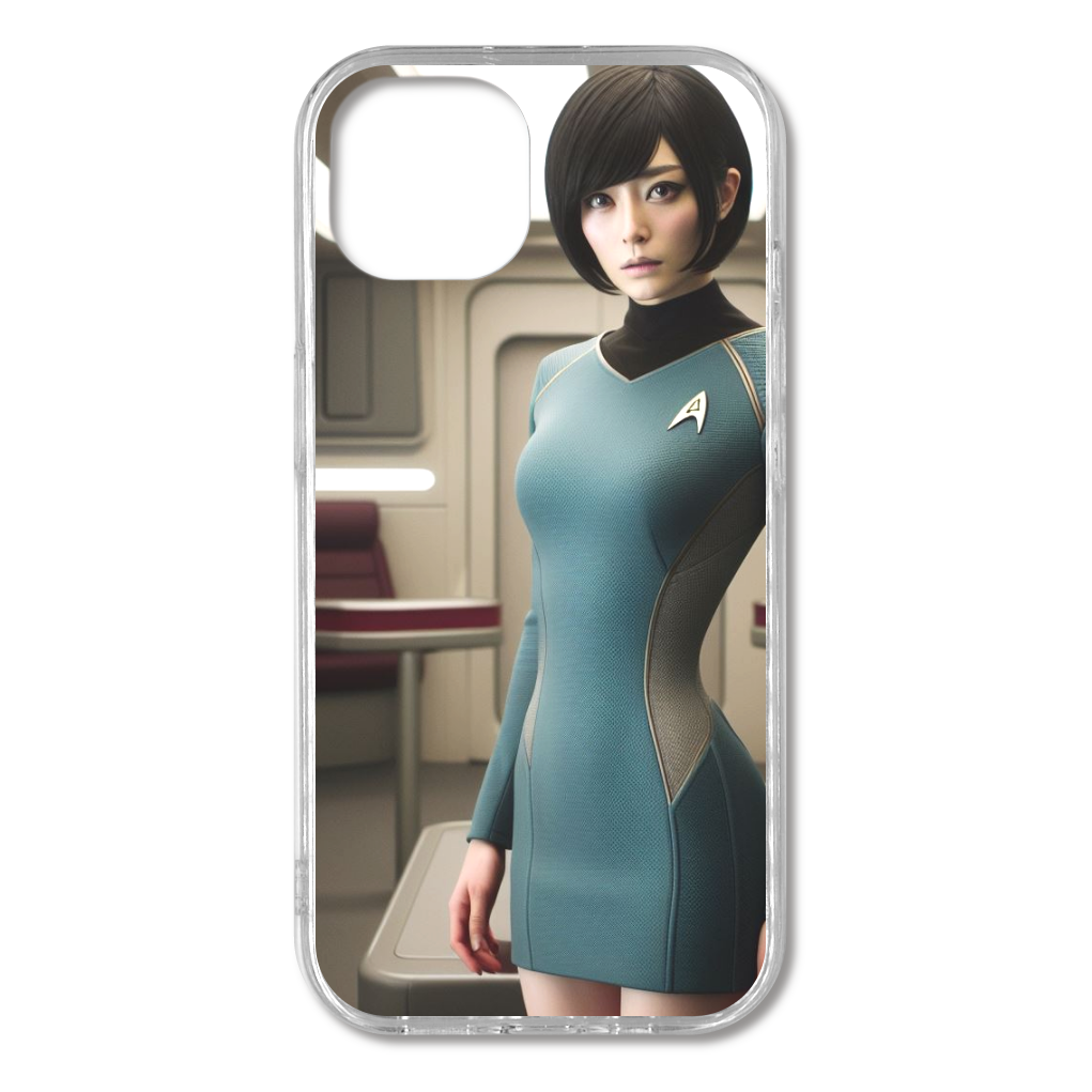 STARTREK風　美人クルー　スマホケース