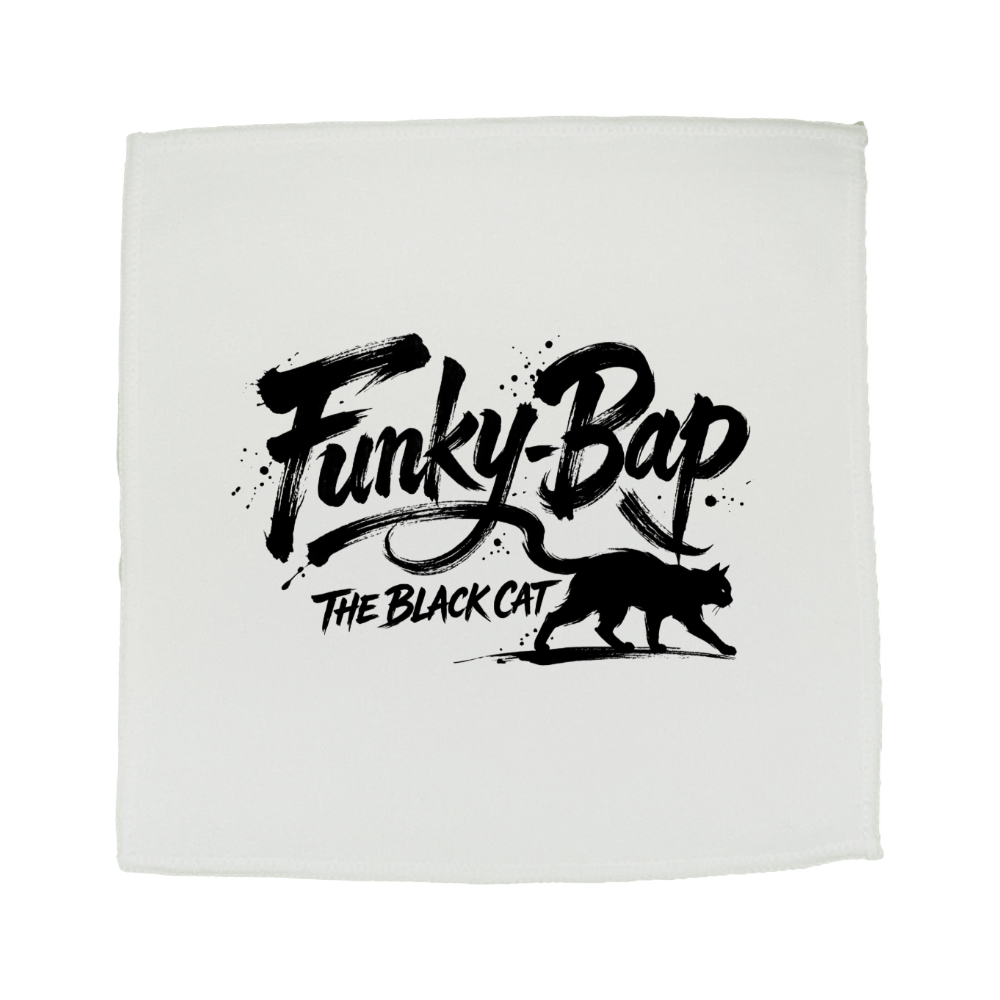 FunkyBap The Black Cat ミニハンカチタオル