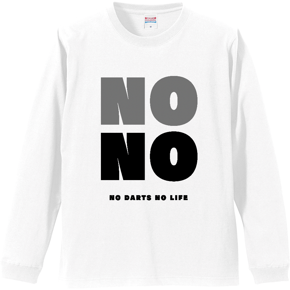 【全2色/リブ付】NO DARTS NO LIFE ロンT